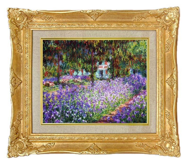 Amazon.co.jp: 世界の名画 クロードモネ モネの庭、アイリス ジクレー